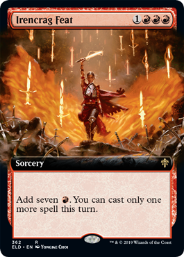 Irencrag Feat (Extended Art) (Throne of Eldraine) Near Mint