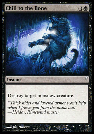 Chill to the Bone (Coldsnap) Near Mint Foil