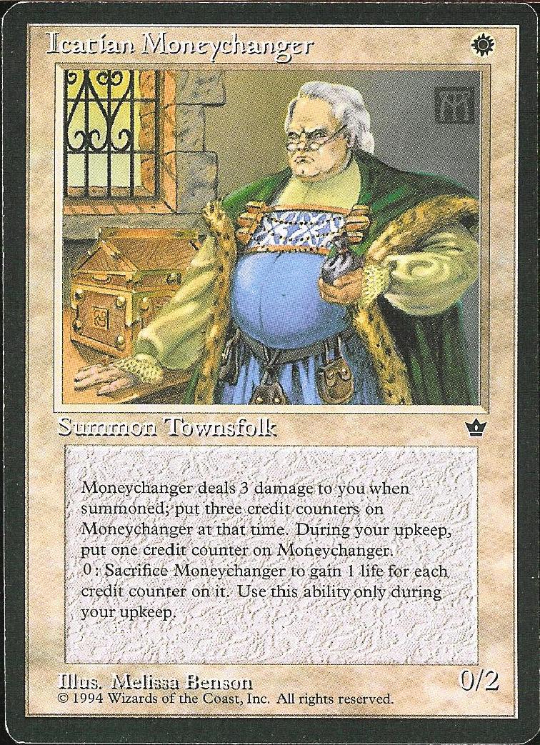 Icatian Moneychanger (3) (Fallen Empires) Light Play
