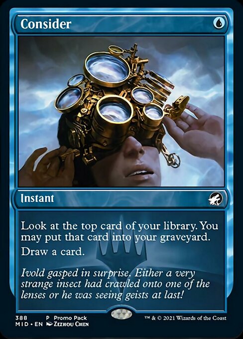Consider (Promo Pack) (Innistrad: Midnight Hunt) Near Mint Foil