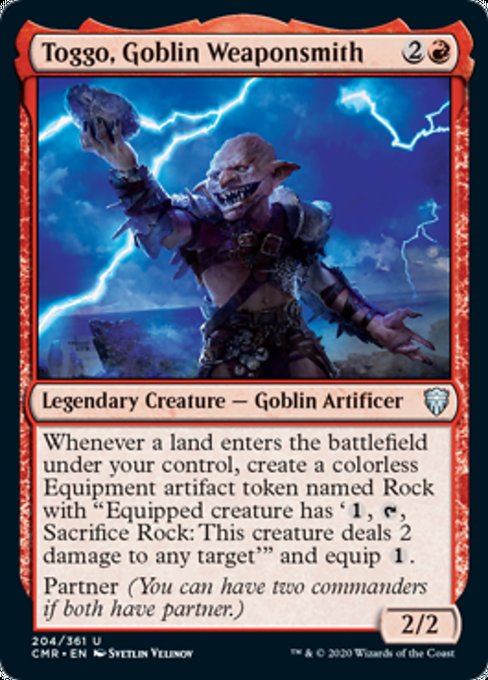 Toggo, Goblin Weaponsmith (Commander Legends) Near Mint