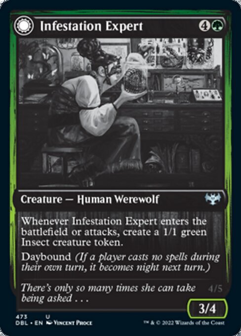 Infestation Expert / Infested Werewolf (Innistrad: Double Feature) Near Mint
