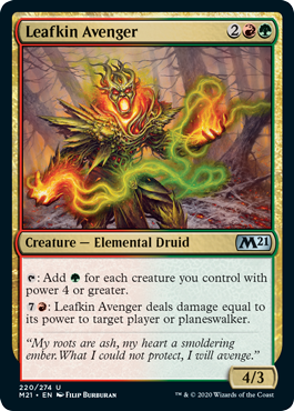 Leafkin Avenger (Magic 2021 Core Set) Near Mint Foil