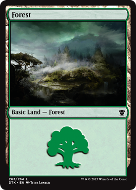 Forest (263) (Dragons of Tarkir) Near Mint