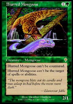 Blurred Mongoose (Invasion) Near Mint Foil