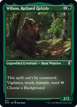 Wilson, Refined Grizzly (Etched Foil) (Commander Legends: Battle for Baldur's Gate) Near Mint Foil