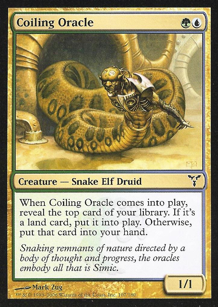 Coiling Oracle (Dissension) Near Mint Foil Chinese