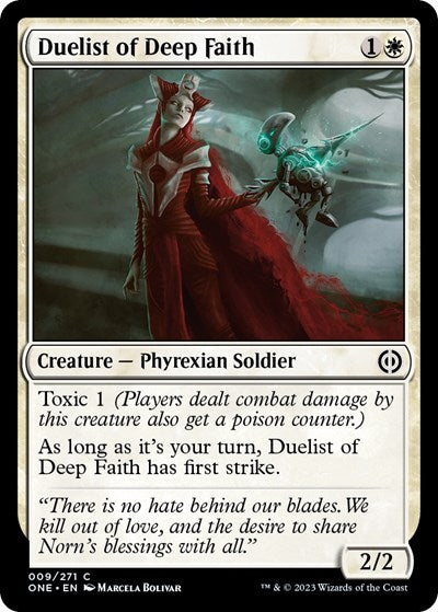 Duelist of Deep Faith (Phyrexia: All Will Be One) Near Mint