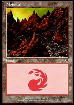 Mountain (346) (Invasion) Near Mint Foil Japanese