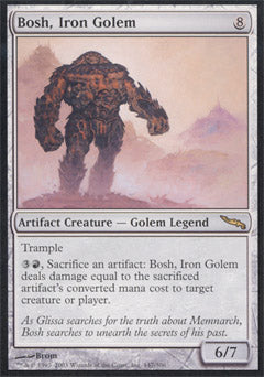 Bosh, Iron Golem (Mirrodin) Light Play Japanese