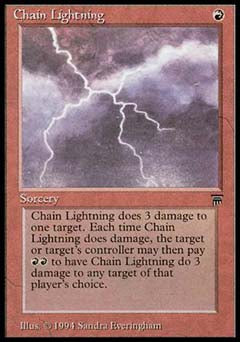 Chain Lightning (Legends) Near Mint Italian