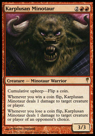 Karplusan Minotaur (Coldsnap) Near Mint Foil