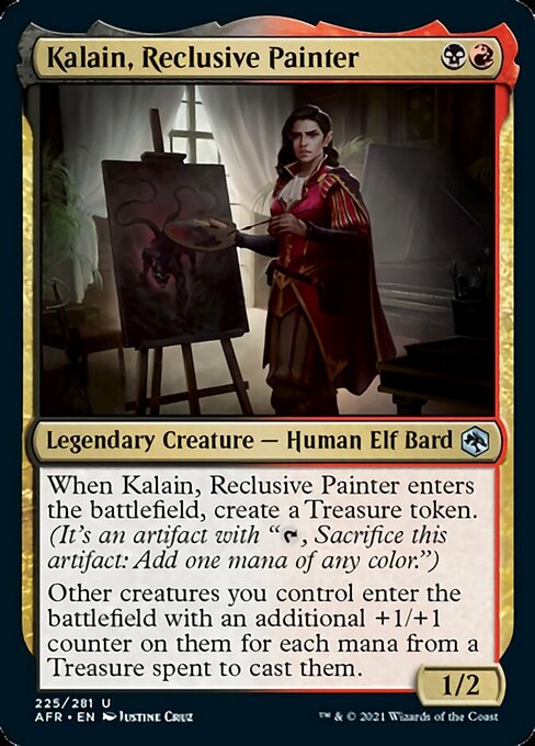 Kalain, Reclusive Painter (Adventures in the Forgotten Realms) Near Mint Foil
