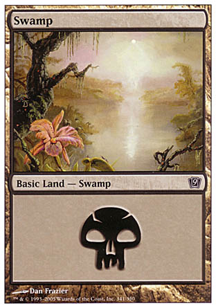 Swamp (341) (9th Edition) Near Mint Foil
