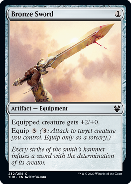 Bronze Sword (Theros Beyond Death) Near Mint Foil