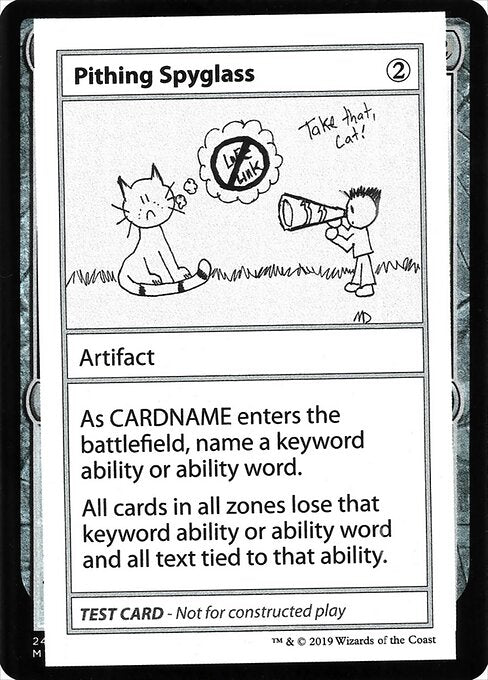 Pithing Spyglass (No PW Symbol) (Mystery Booster Test Print 2021) Near Mint
