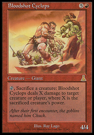 Bloodshot Cyclops (Urza's Destiny) Good