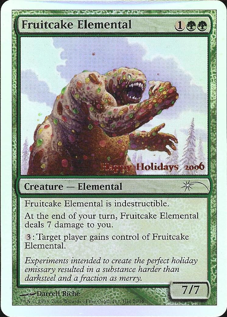 Fruitcake Elemental (WOTC Employee Card) (Promotional Cards) Near Mint Foil