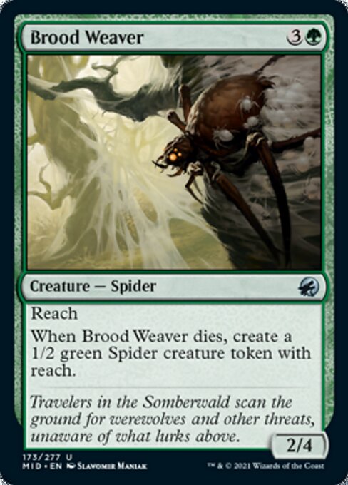 Brood Weaver (Innistrad: Midnight Hunt) Near Mint Foil