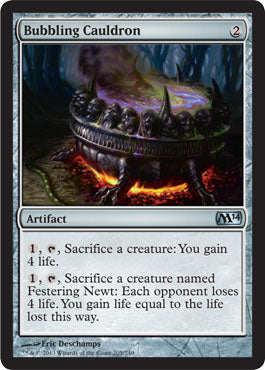 Bubbling Cauldron (Magic 2014 Core Set) Near Mint Foil
