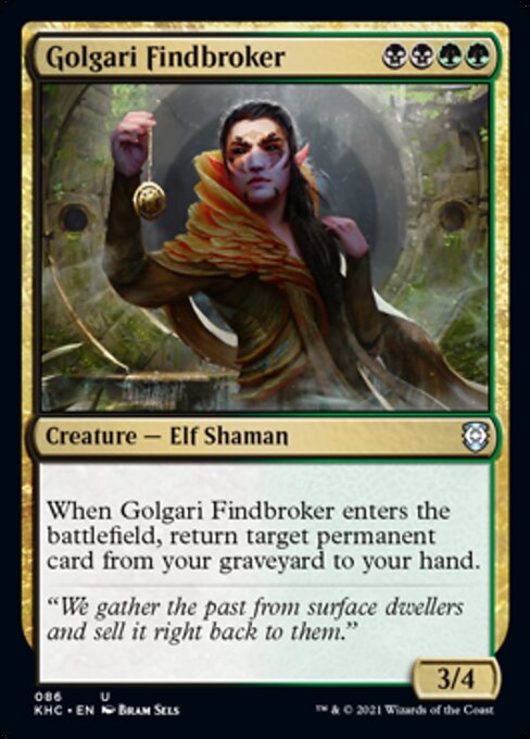 Golgari Findbroker (Commander 2021 Kaldheim) Near Mint