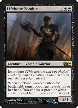 Lifebane Zombie (Magic 2014 Core Set) Near Mint Foil