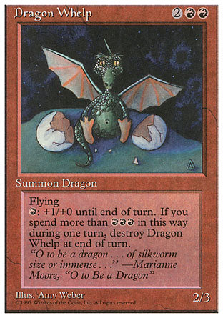 Dragon Whelp (4th Edition) Light Play