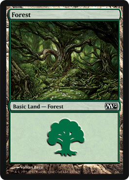 Forest (247) (Magic 2012 Core Set) Near Mint Foil