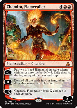 Chandra, Flamecaller (Oath of the Gatewatch) Near Mint