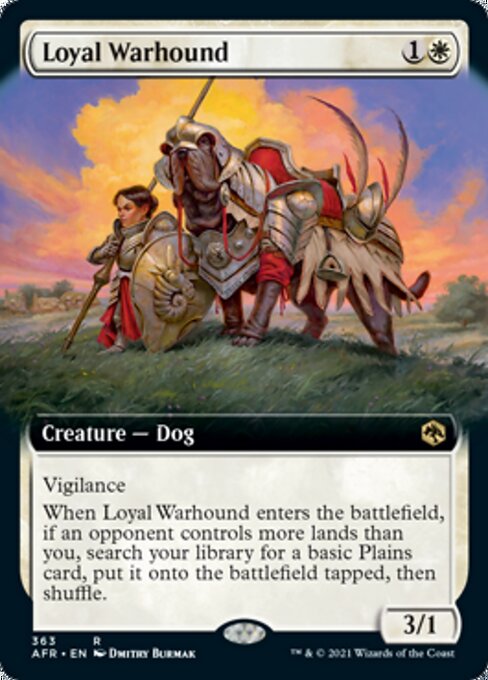 Loyal Warhound (Extended Art) (Adventures in the Forgotten Realms) Near Mint