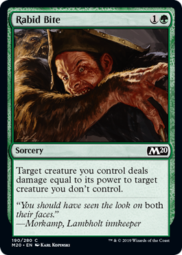 Rabid Bite (Magic 2020 Core Set) Near Mint