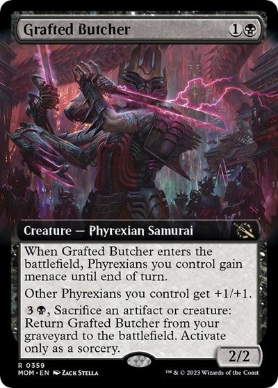 Grafted Butcher (Extended Art) (March of the Machine) Near Mint Foil