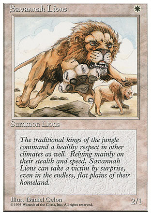 Savannah Lions (4th Edition) Near Mint Spanish