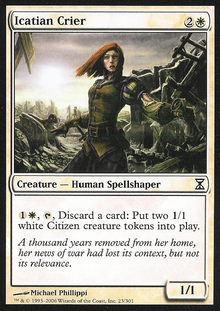 Icatian Crier (Time Spiral) Light Play