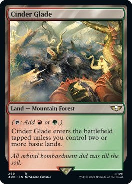 Cinder Glade (Surge Foil) (Universes Beyond: Warhammer 40K) Near Mint