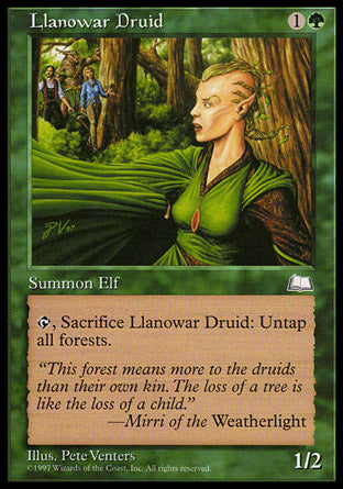 Llanowar Druid (Weatherlight) Near Mint