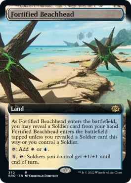 Fortified Beachhead (Extended Art) (The Brothers' War) Near Mint Foil