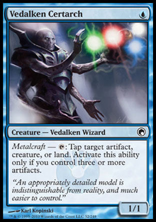 Vedalken Certarch (Scars of Mirrodin) Near Mint Foil