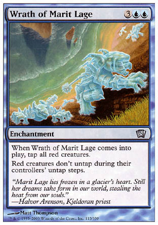 Wrath of Marit Lage (8th Edition) Near Mint Foil