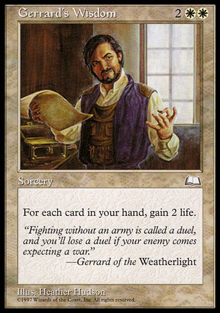 Gerrard's Wisdom (Weatherlight) Near Mint