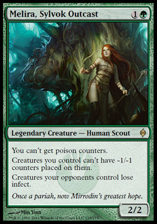 Melira, Sylvok Outcast (New Phyrexia) Near Mint Foil