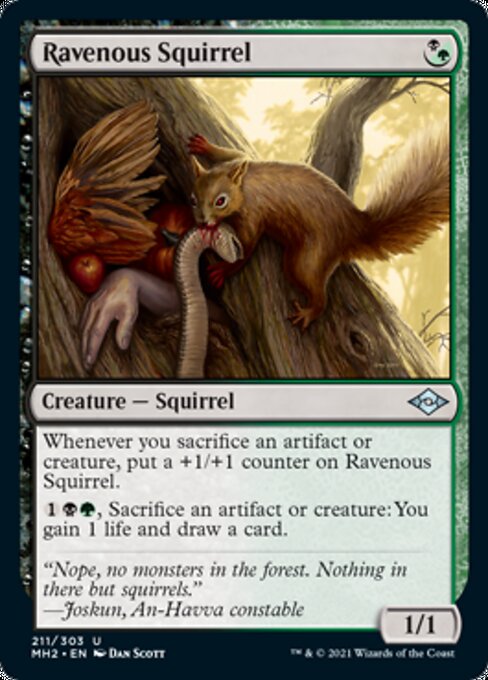 Ravenous Squirrel (Modern Horizons 2) Near Mint Foil