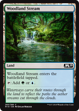 Woodland Stream (Magic 2019 Core Set) Near Mint