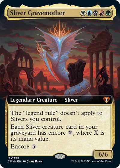 Sliver Gravemother (Extended Art) (Commander Masters) Near Mint