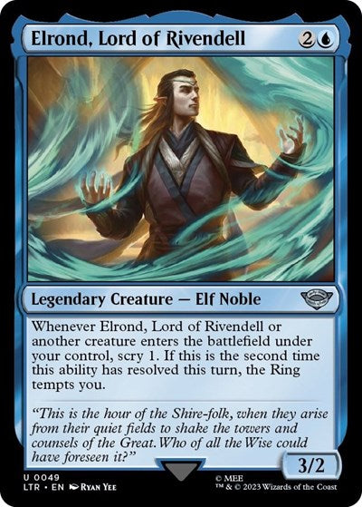 Elrond, Lord of Rivendell (Universes Beyond: The Lord of the Rings: Tales of Middle-earth) Near Mint Foil