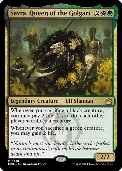 Savra, Queen of the Golgari (Ravnica Remastered) Near Mint