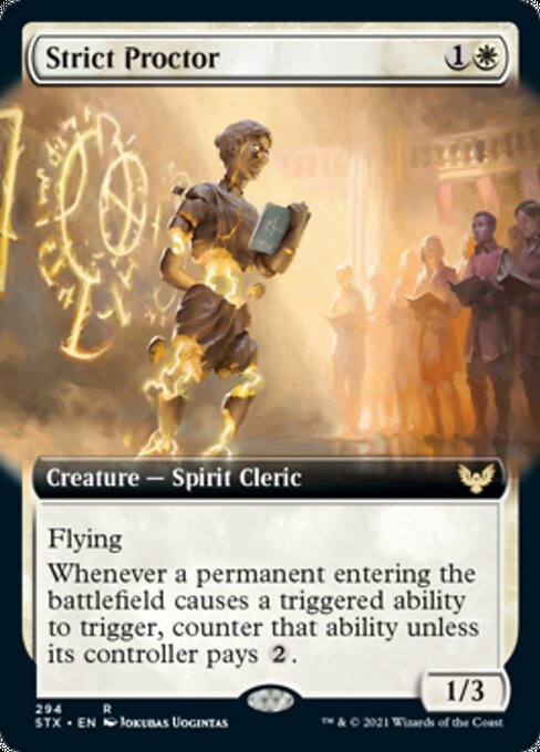 Strict Proctor (Extended Art) (Strixhaven) Near Mint