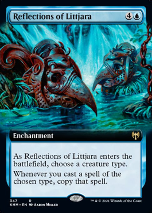 Reflections of Littjara (Extened Art) (Kaldheim) Near Mint