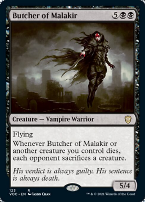 Butcher of Malakir (Commander 2021 Crimson Vow) Near Mint