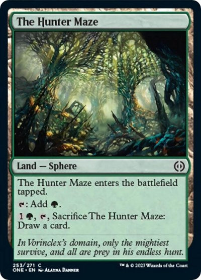 The Hunter Maze (Phyrexia: All Will Be One) Near Mint Foil